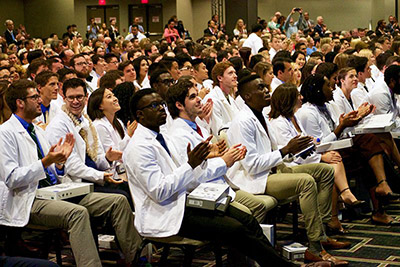 white coat day audience