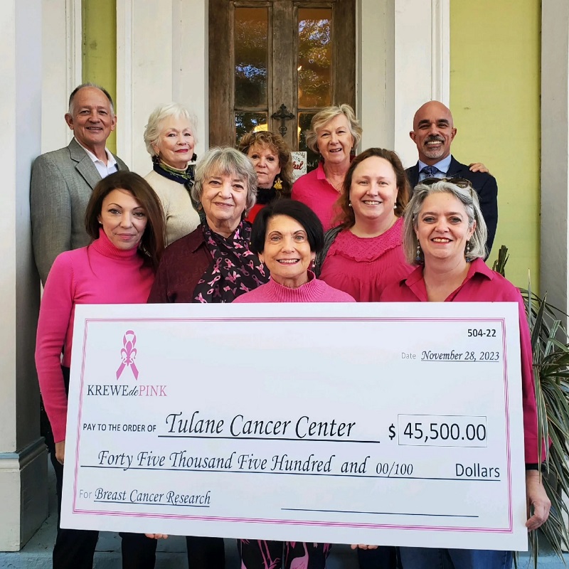Krewe de Pink Check Presentation 2024