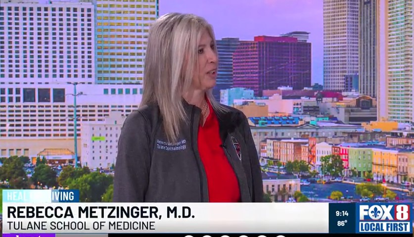 Rebecca Metzinger talks about eye health during LCMC Healthy Vision Month