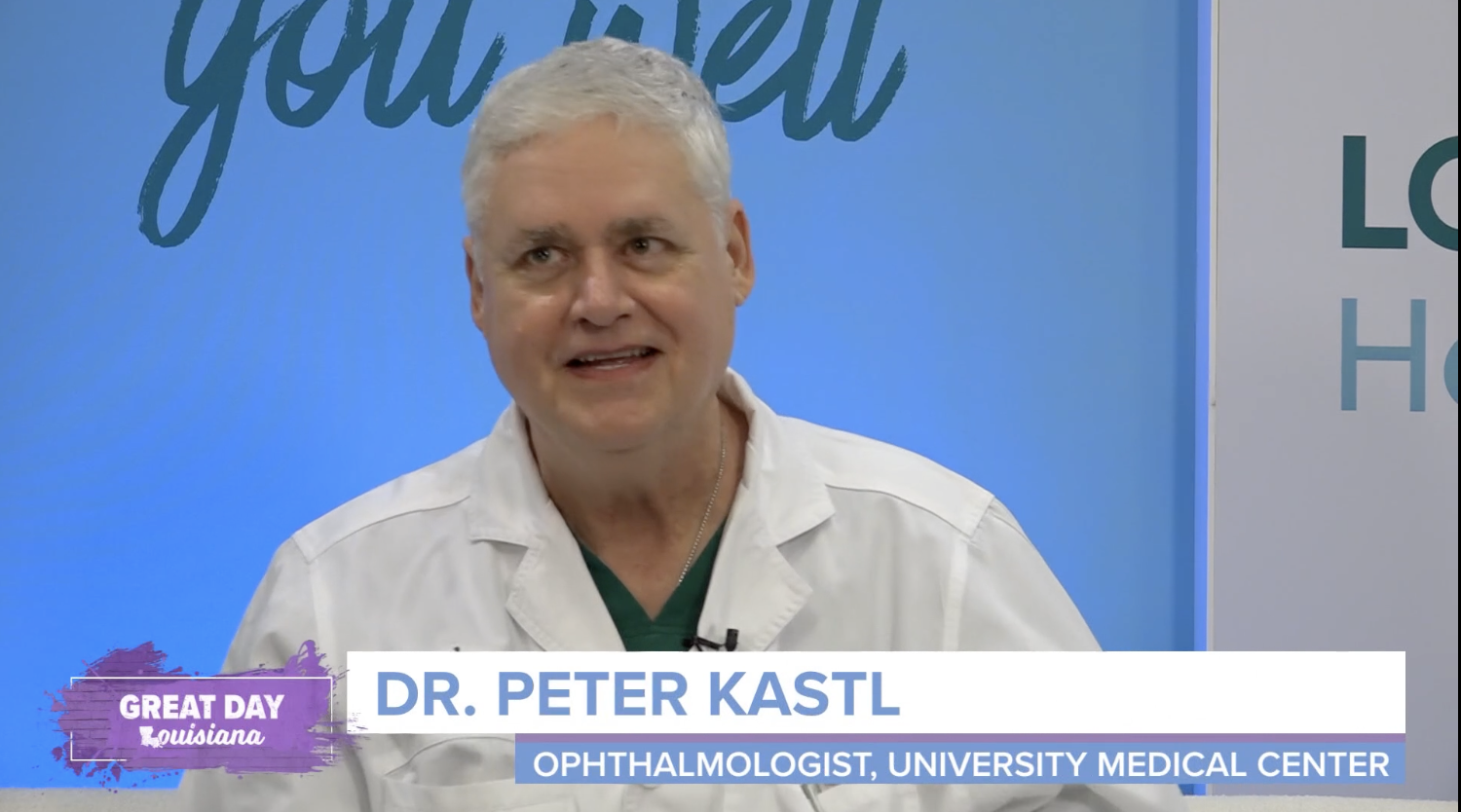 Dr. Peter Kastl discusses eye care on 4WWL news