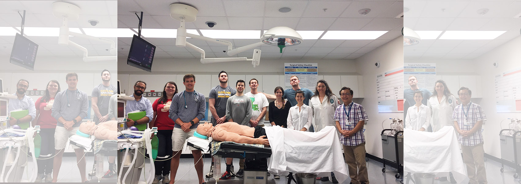 Masters Physiology Class with dummy patient