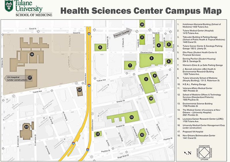 Health Sciences Center map