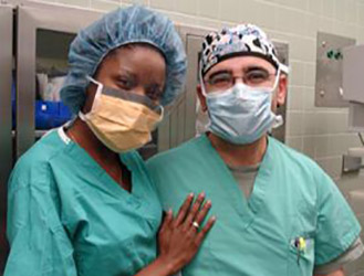 two doctors in procedure room