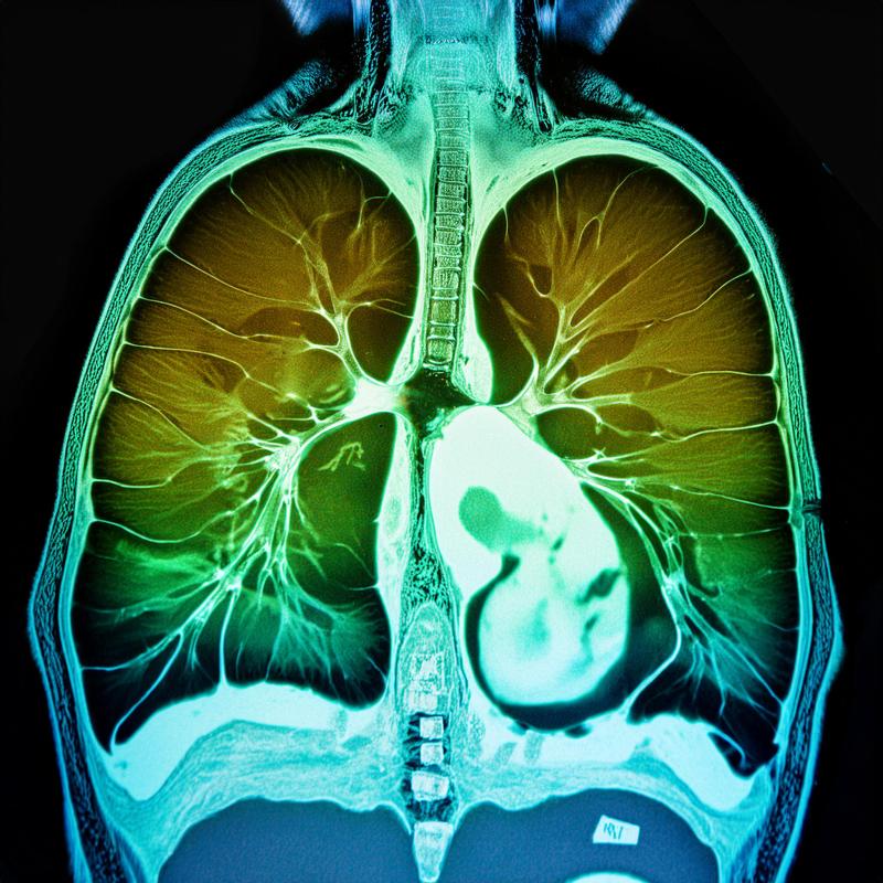 This is an AI generated image of a lung MRI