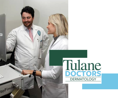 This photo shows two doctors talking