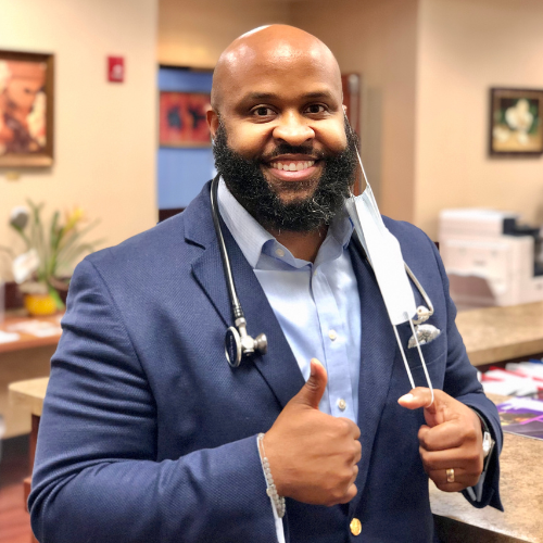 Doctor thumbs up