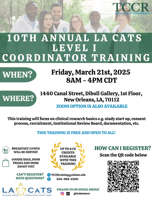 Level I training flyer