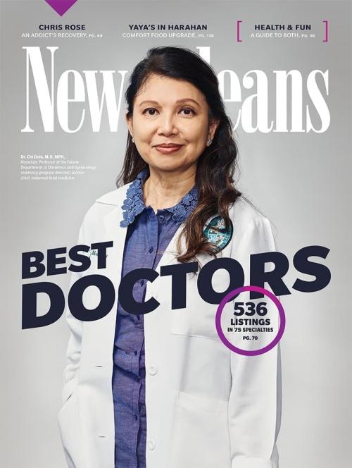 New Orleans magazine Best Doctors cover featuring Tulane's Dr. Chi Dola