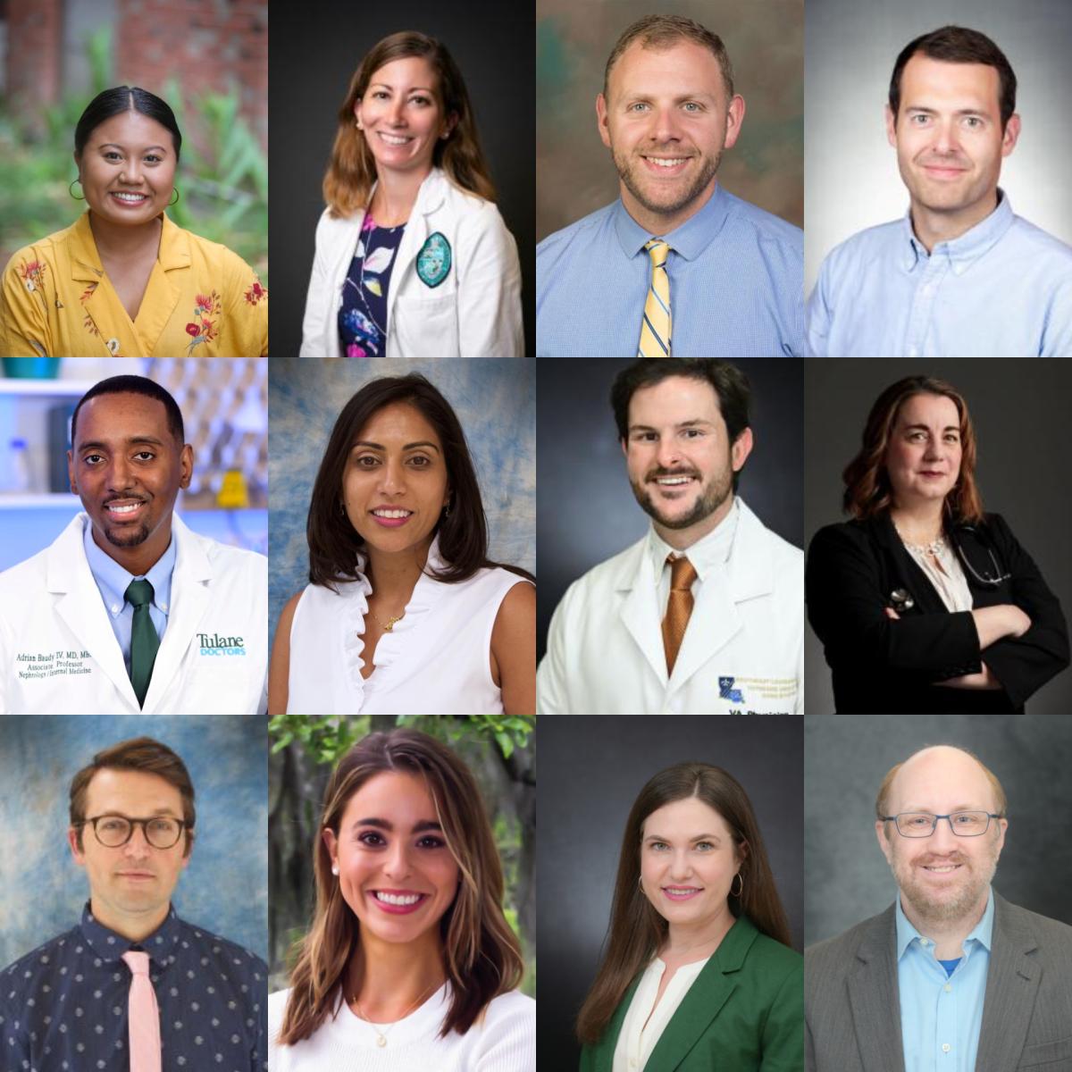 A collage of internal medicine residency faculty and staff