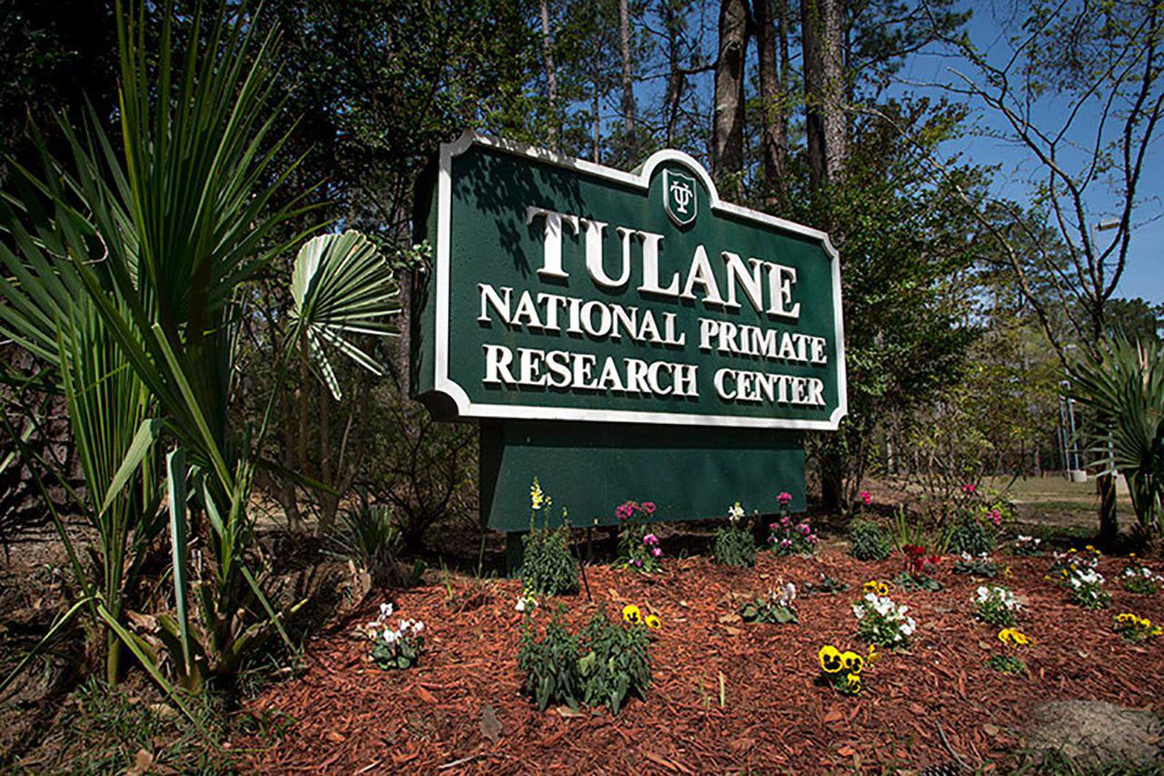 Tulane National Primate Research Center sign