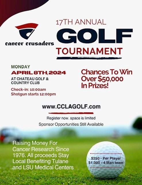 Cancer Crusaders Golf Tournament 2024 Flier