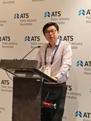 Zhen Zheng presents at the ATS Public Advisory Roundtable
